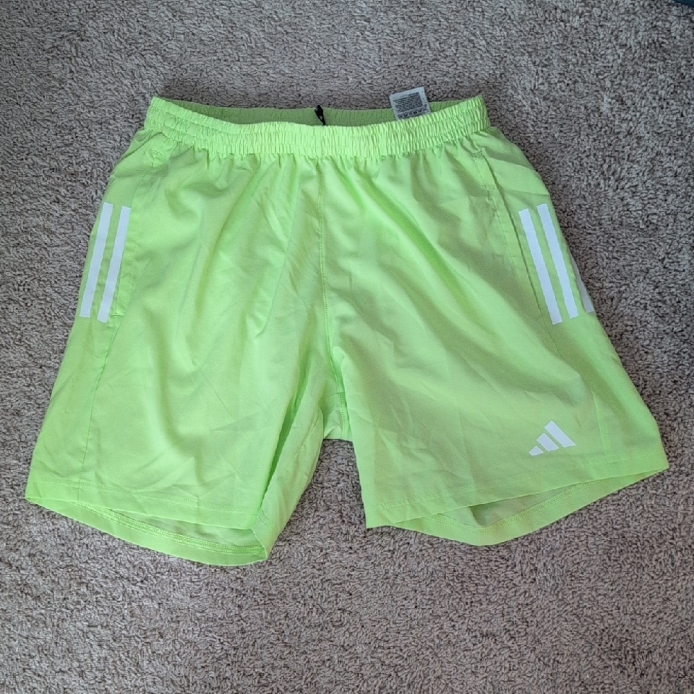 Adidas Men's Bright Lime Athletic Shorts